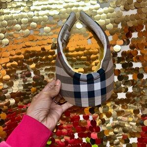 Burberry Beige Plaid Visor